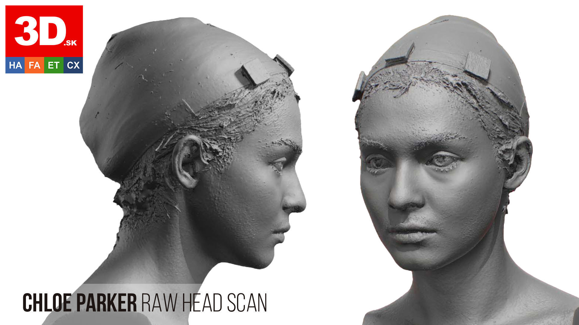 Raw 3D Head Scan Chloe Parker 3D model_2