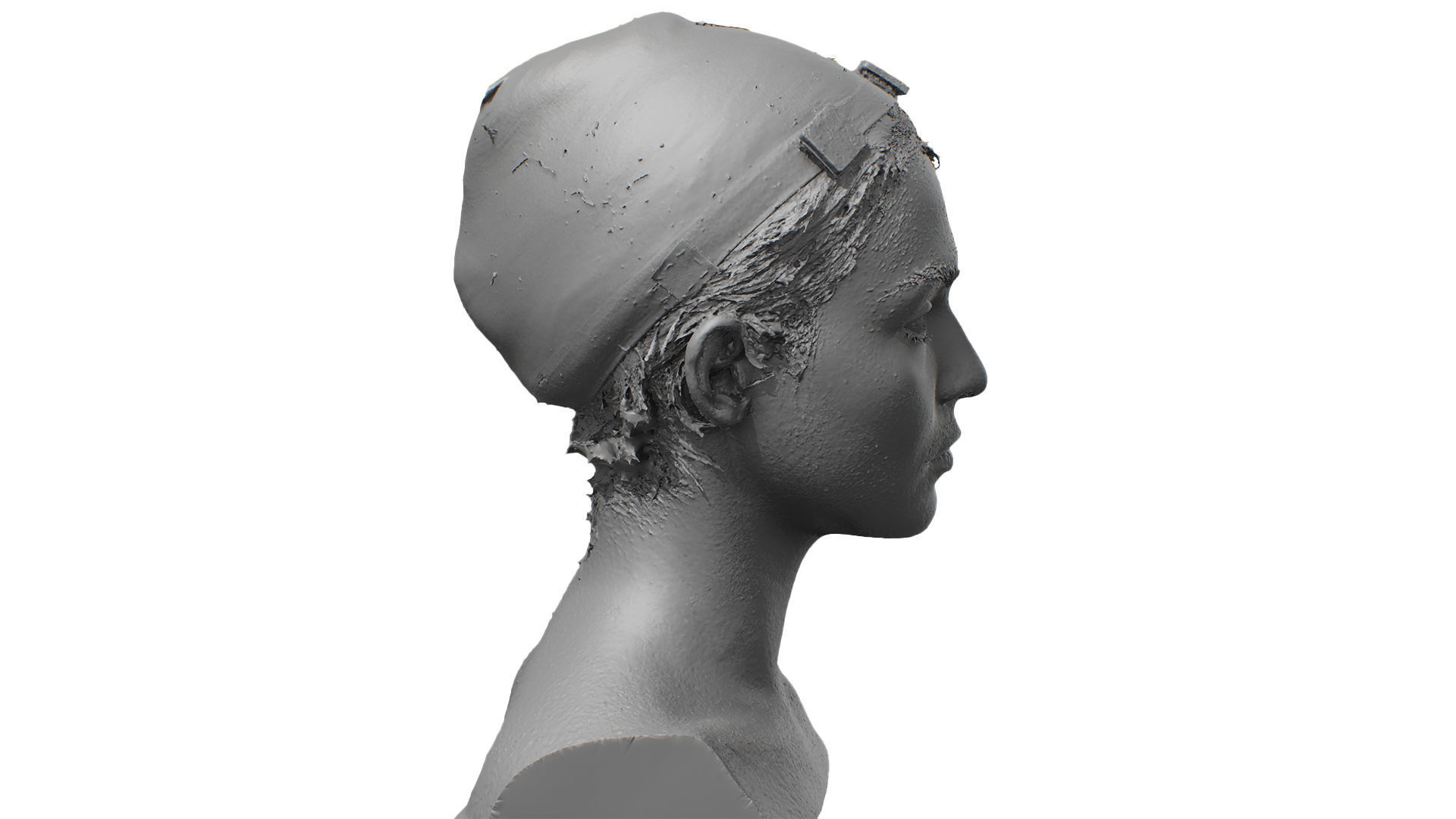 Raw 3D Head Scan Chloe Parker 3D model_8