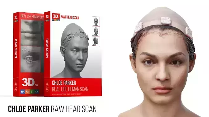 Raw 3D Head Scan Chloe Parker
