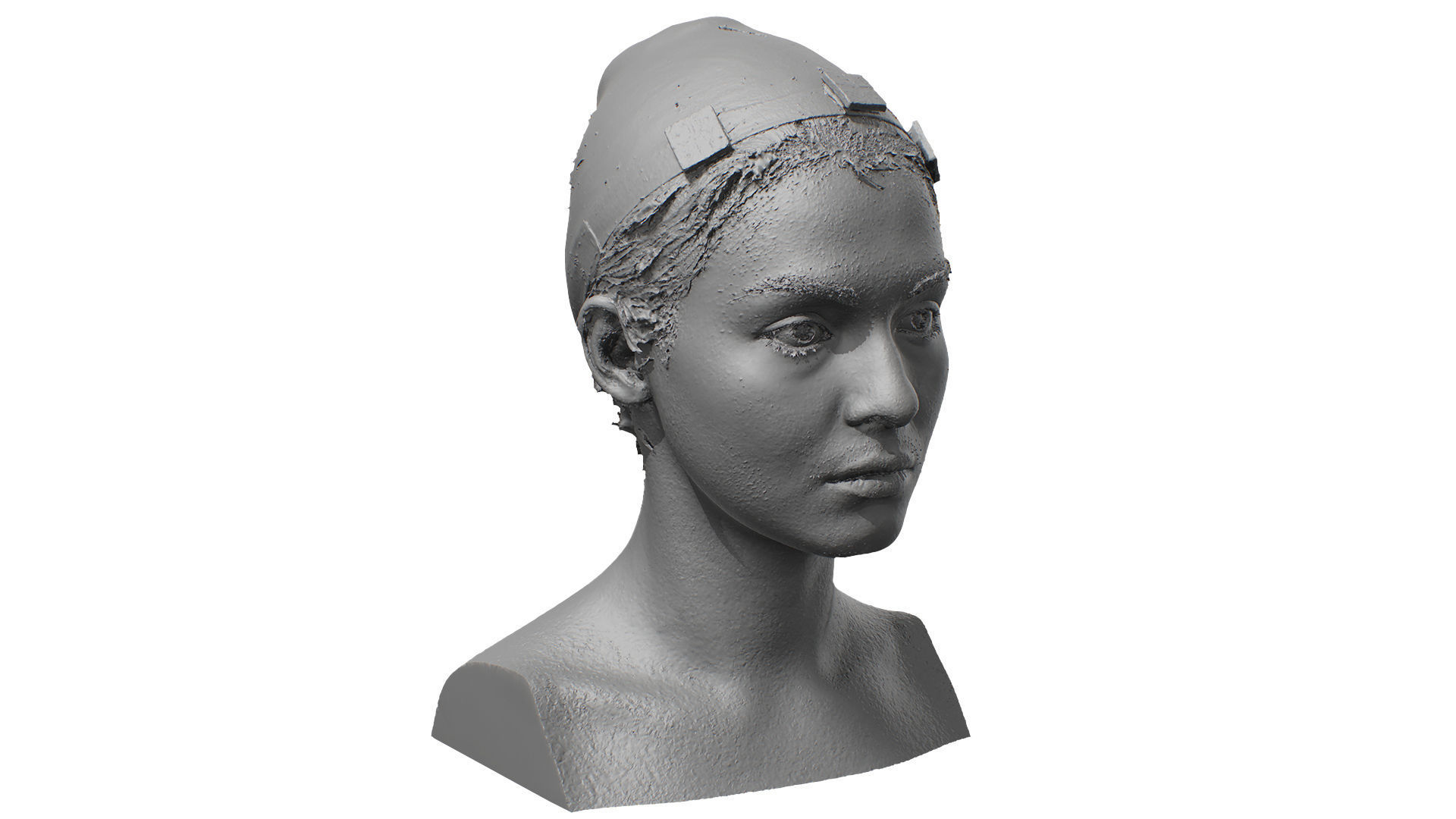Raw 3D Head Scan Chloe Parker 3D model_7