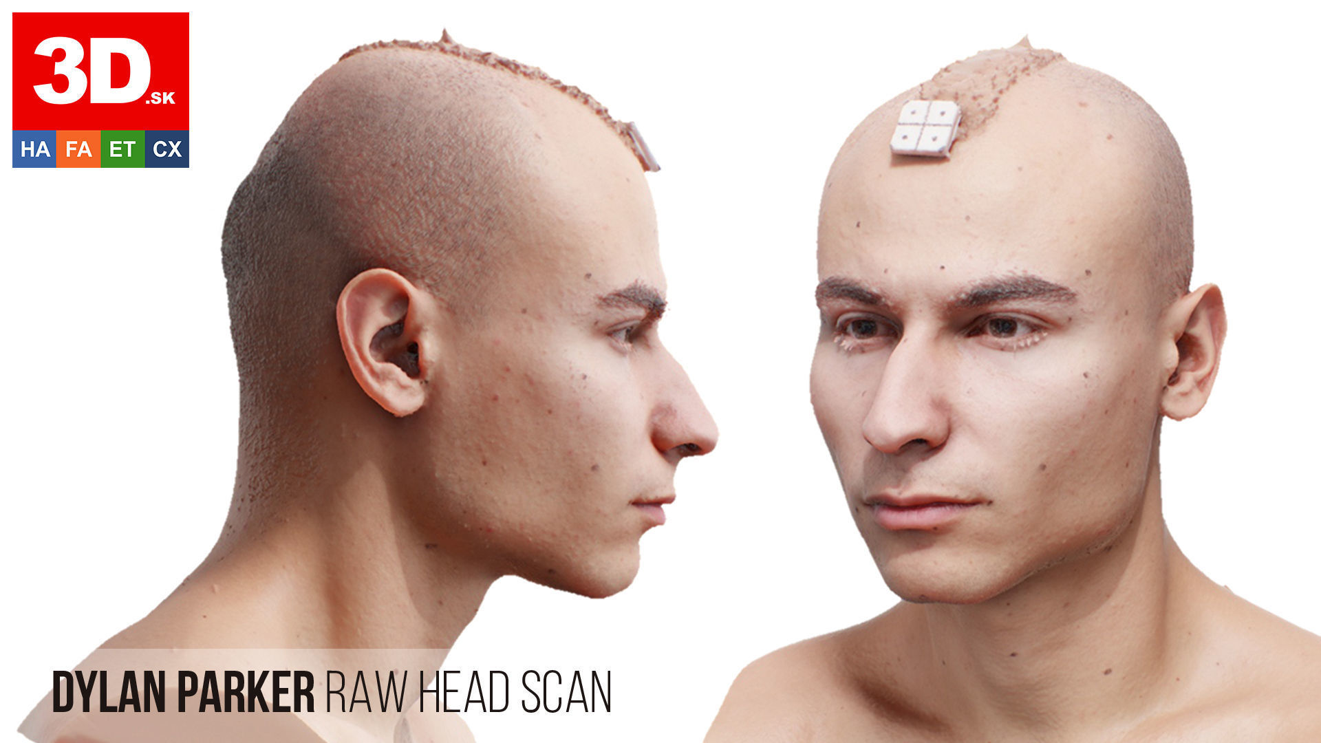 Raw 3D Head Scan Dylan Parker 3D model_1