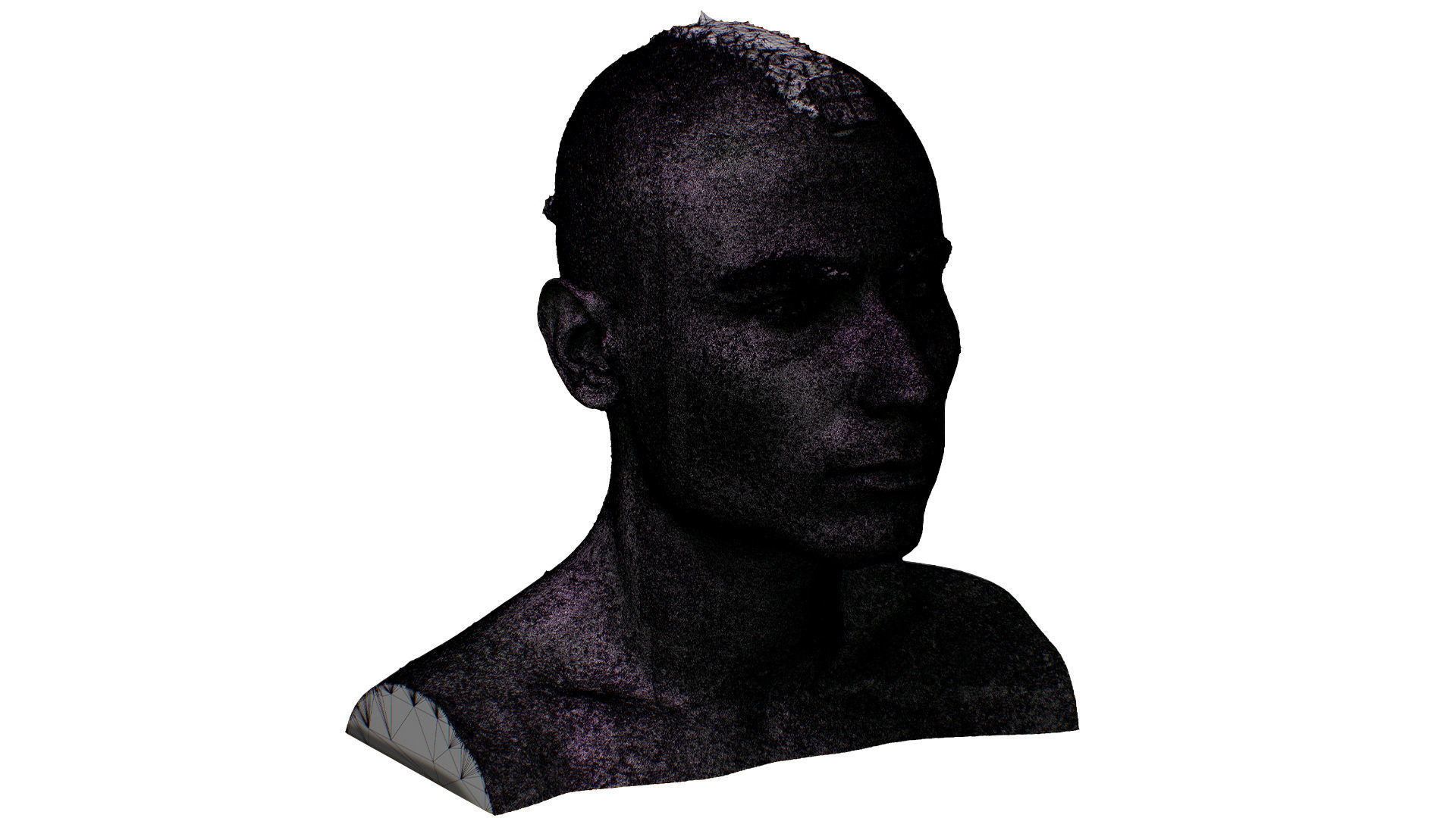 Raw 3D Head Scan Dylan Parker 3D model_10