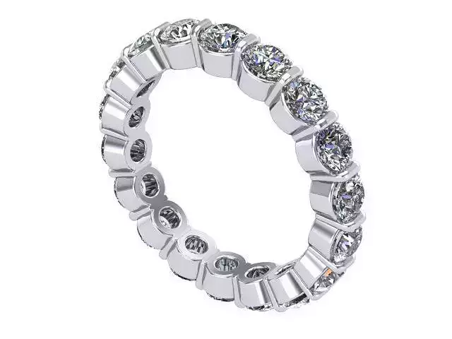 Infinity Round Diamond Band