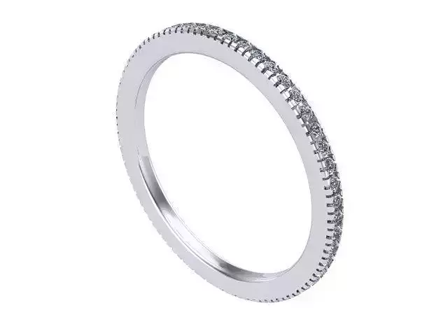 Infinity Diamond Wedding Band