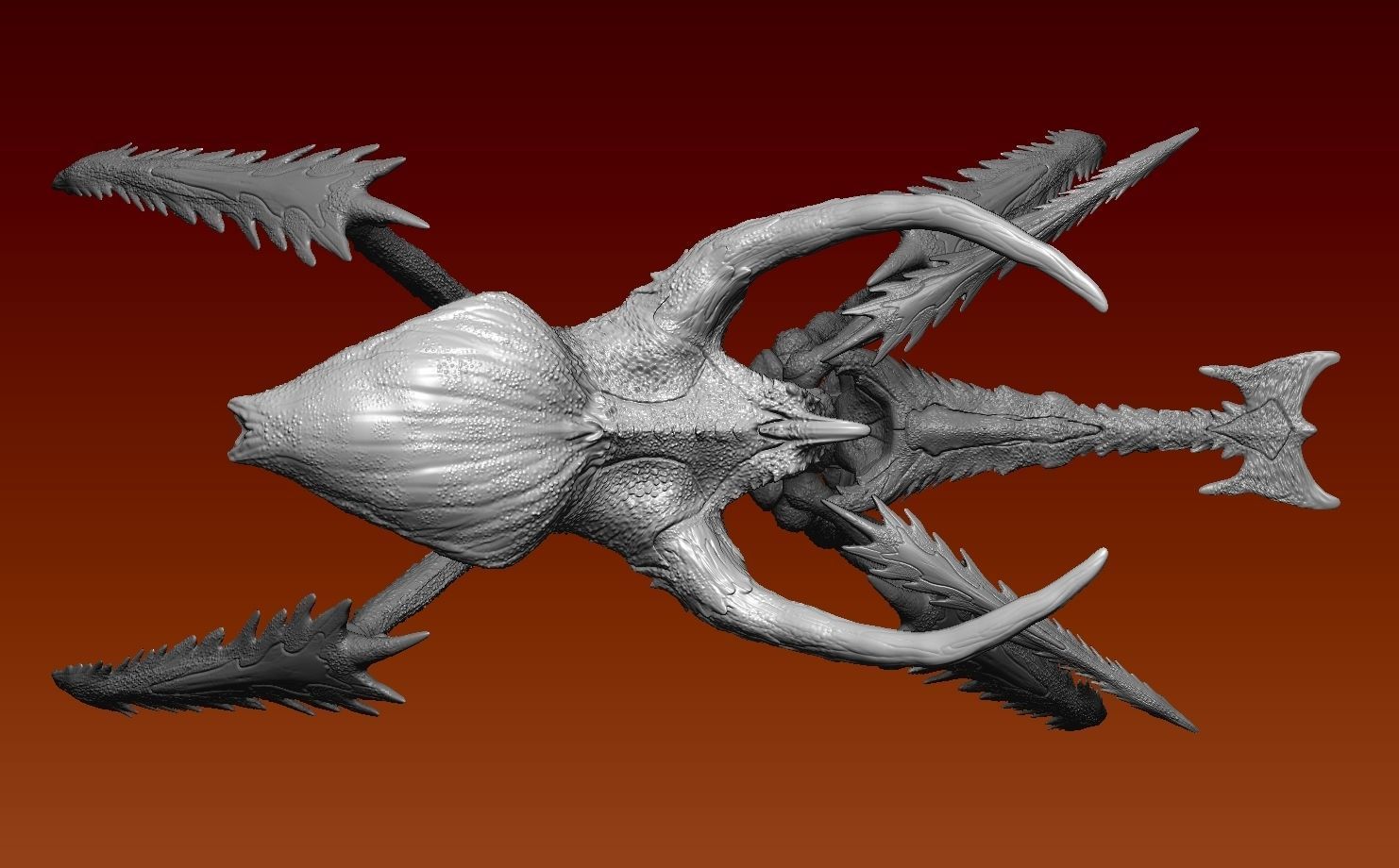 Starship troopers Queens guard bug 3D model_5