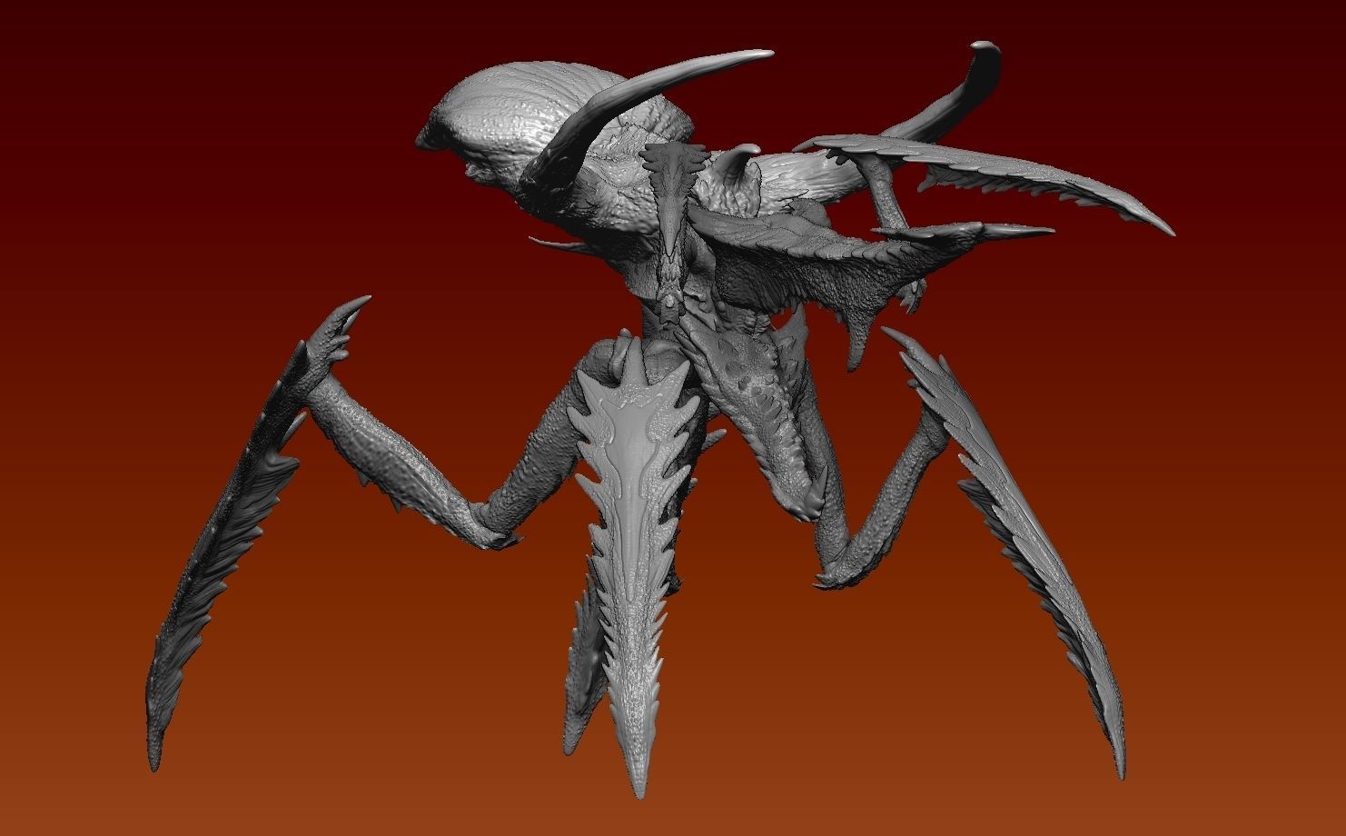 Starship troopers Queens guard bug 3D model_2