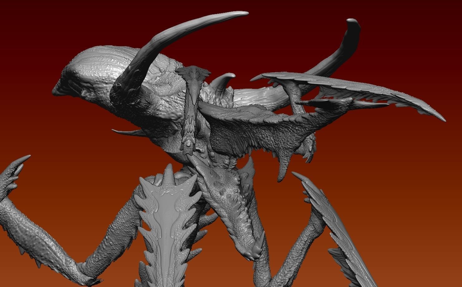 Starship troopers Queens guard bug 3D model_8