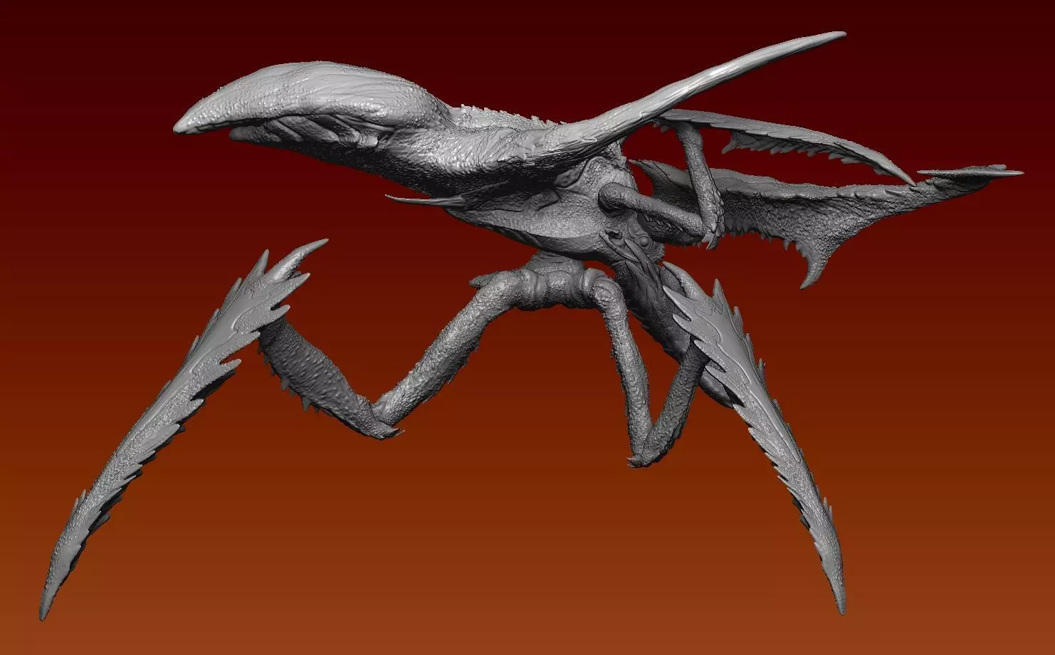 Starship troopers Queens guard bug 3D model_0