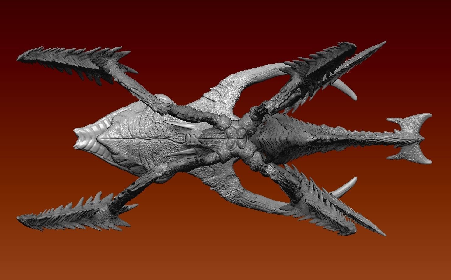 Starship troopers Queens guard bug 3D model_6