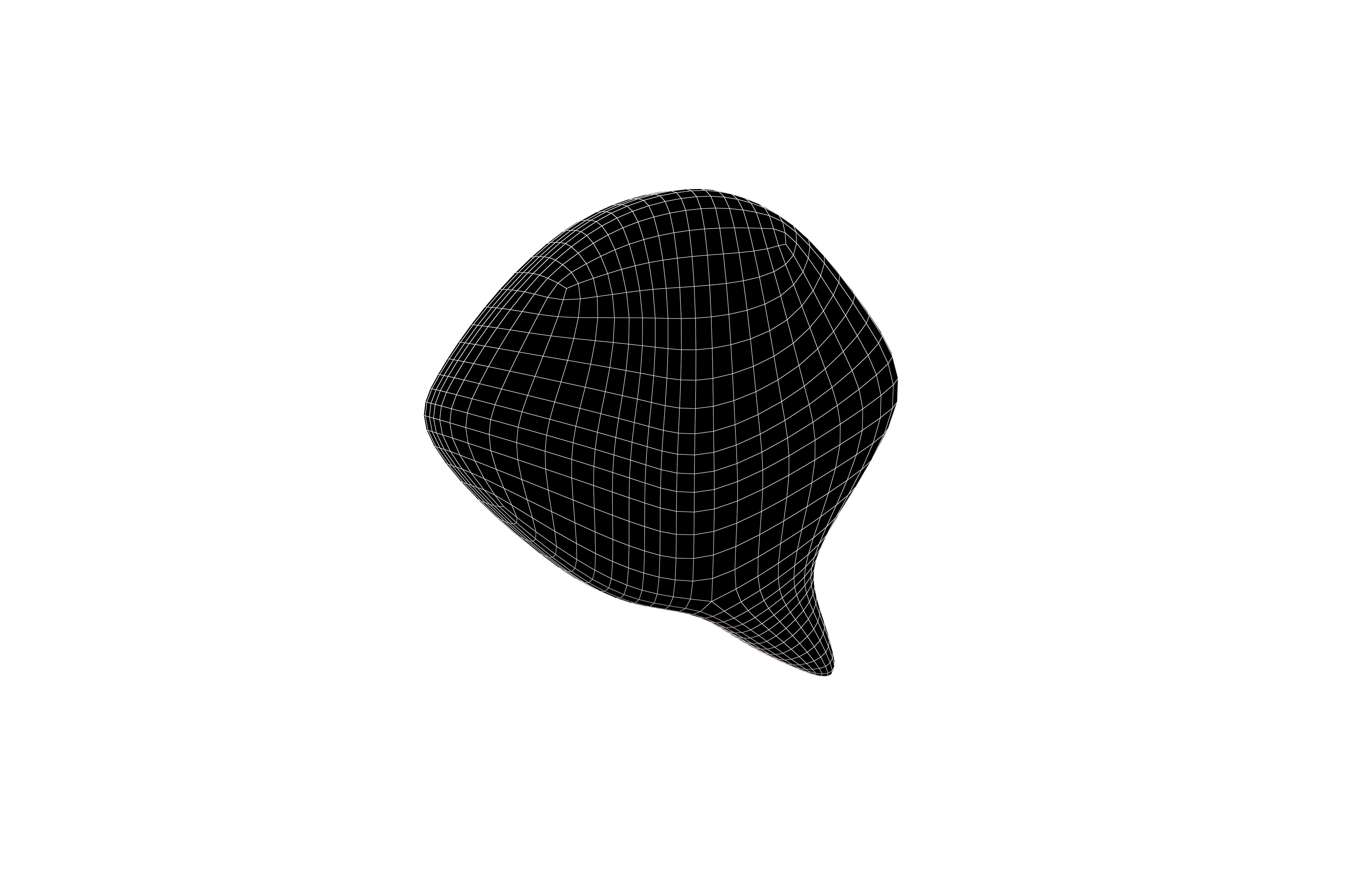 Left Speech Bubble v1 001 Low-poly 3D model_5
