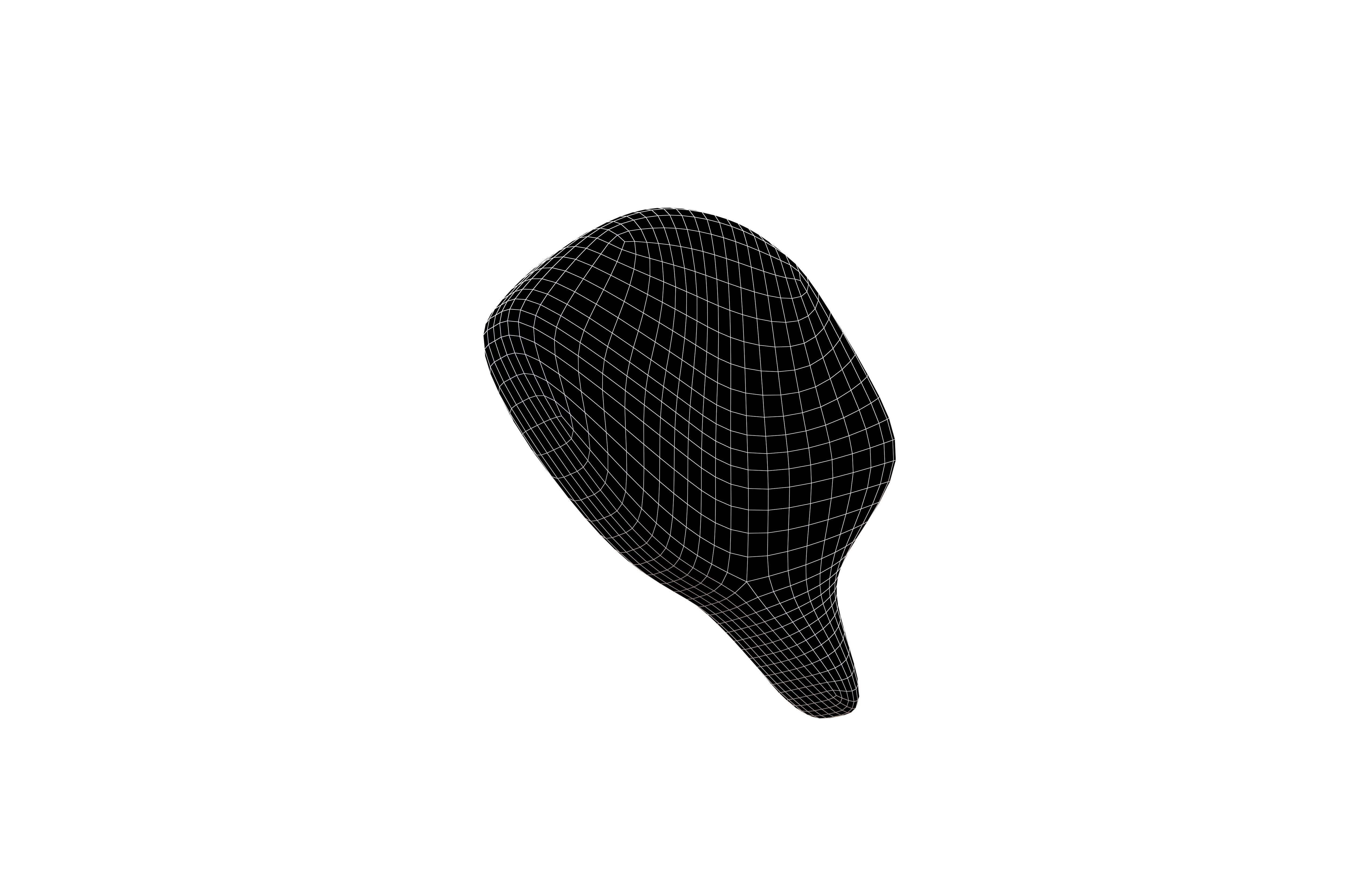 Left Speech Bubble v1 001 Low-poly 3D model_7