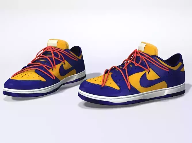 Shoes Nike Sneakers 3D Low-poly 3D model