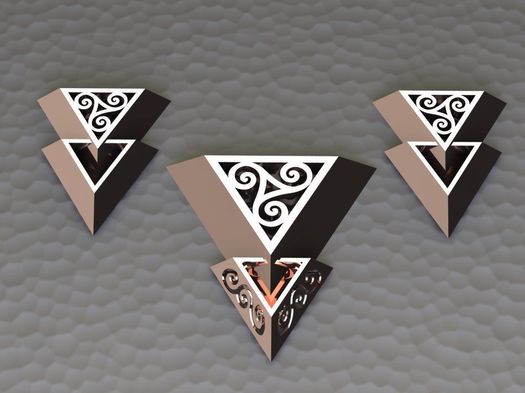 pyramid set 02 3D print model_1