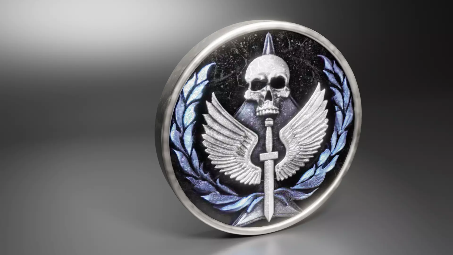 Task Force 141 3D logo Low-poly 3D model_0