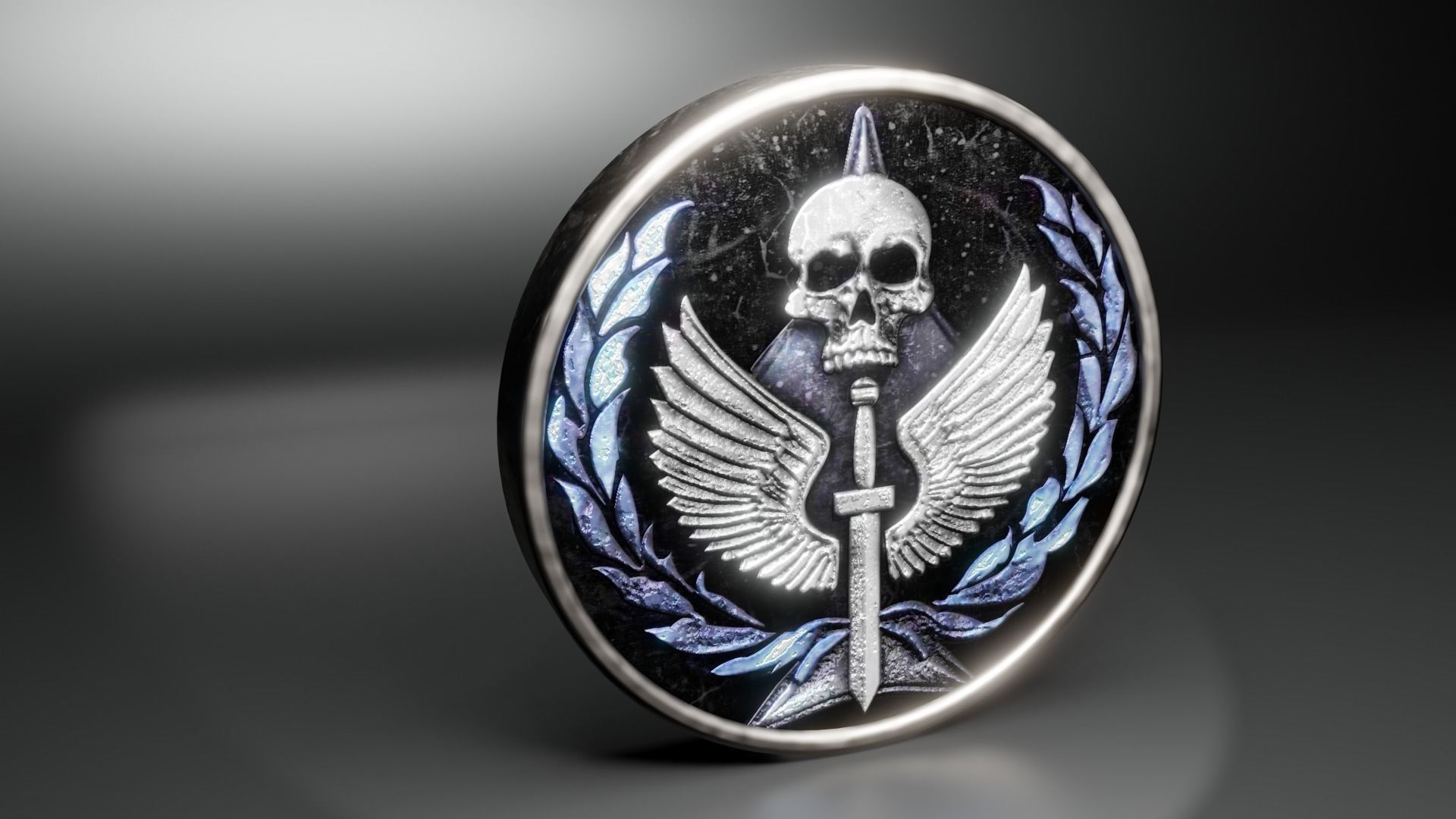 Task Force 141 3D logo Low-poly 3D model_1