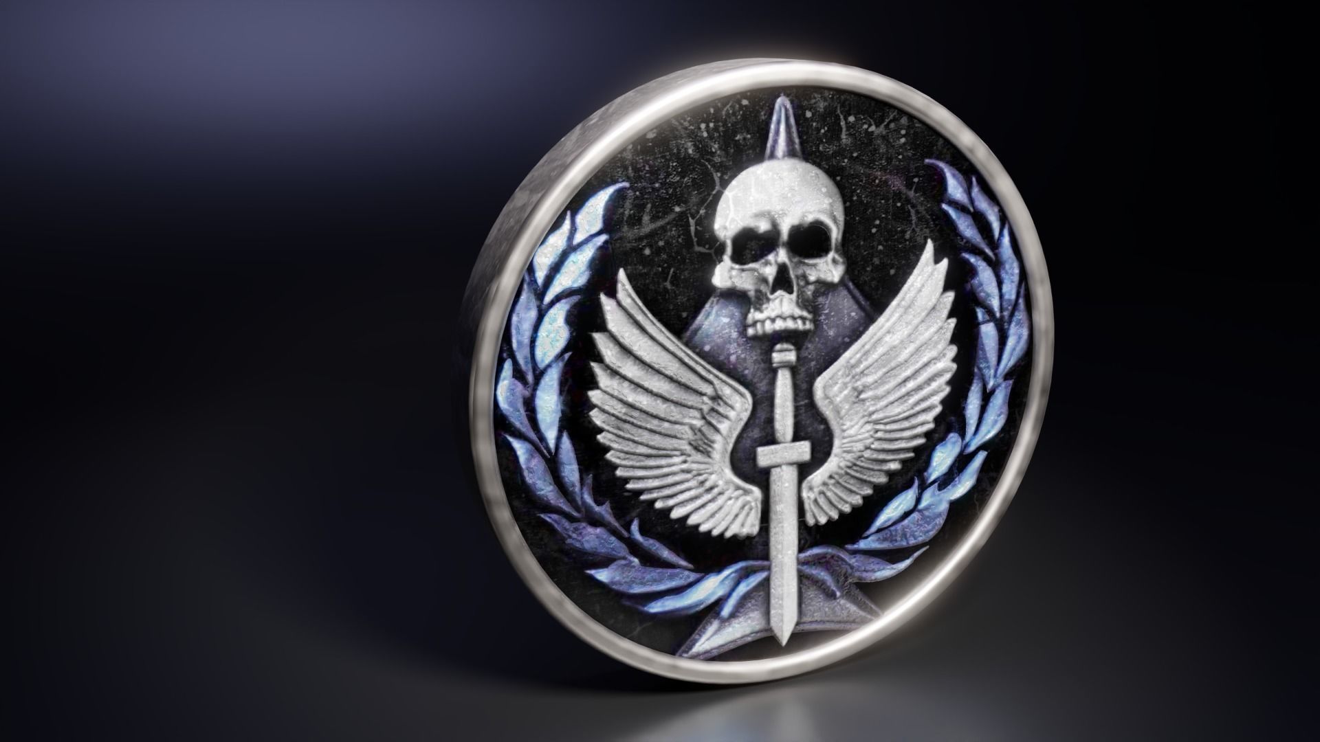 Task Force 141 3D logo Low-poly 3D model_2