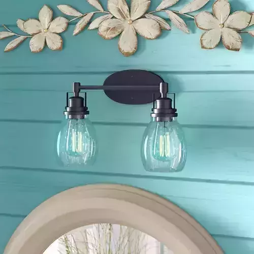 Wilhelm Dimmable Black Vanity Light