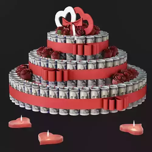 Wedding Money Cake