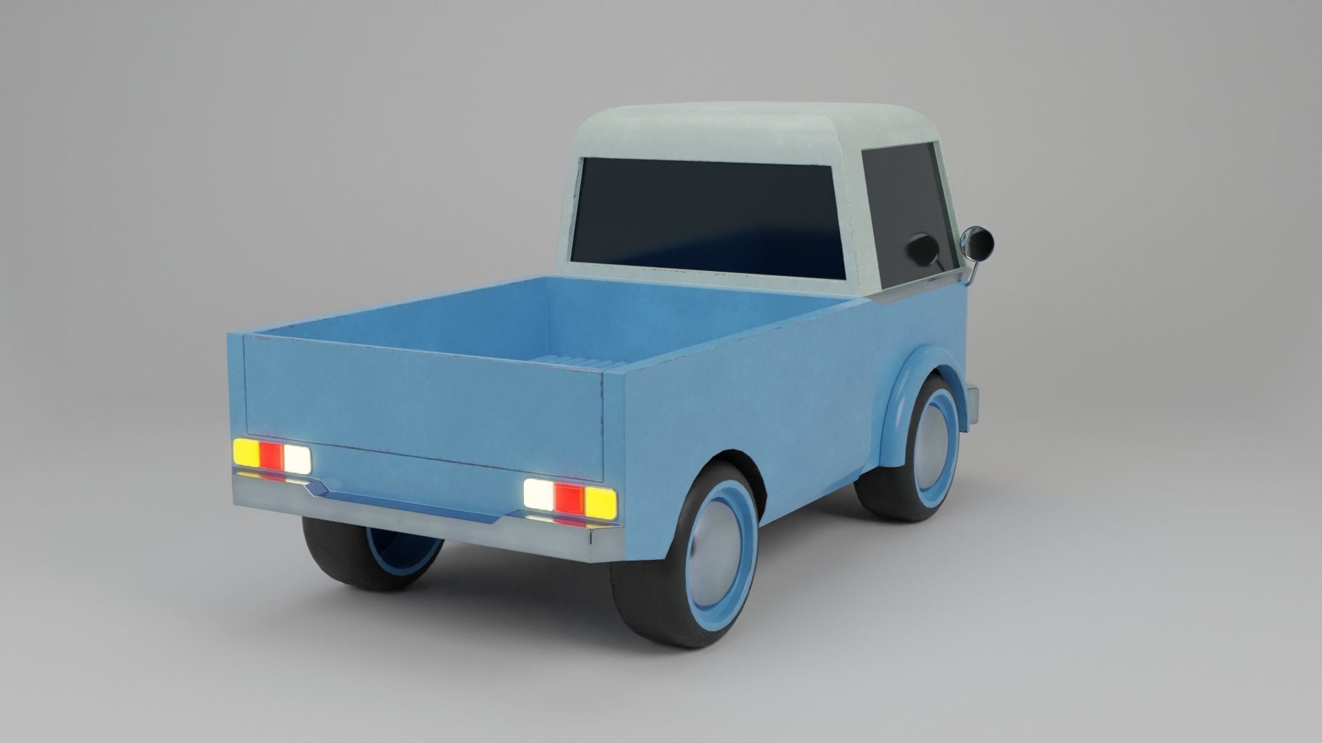 Pick Up 3D Illustration Low-poly 3D model_6