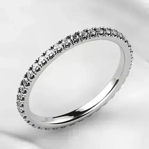 Diamonds Circle Fashion Gold Ring