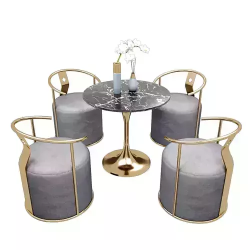 Gray Upholstered Velvet Accent Chair Modern Round 