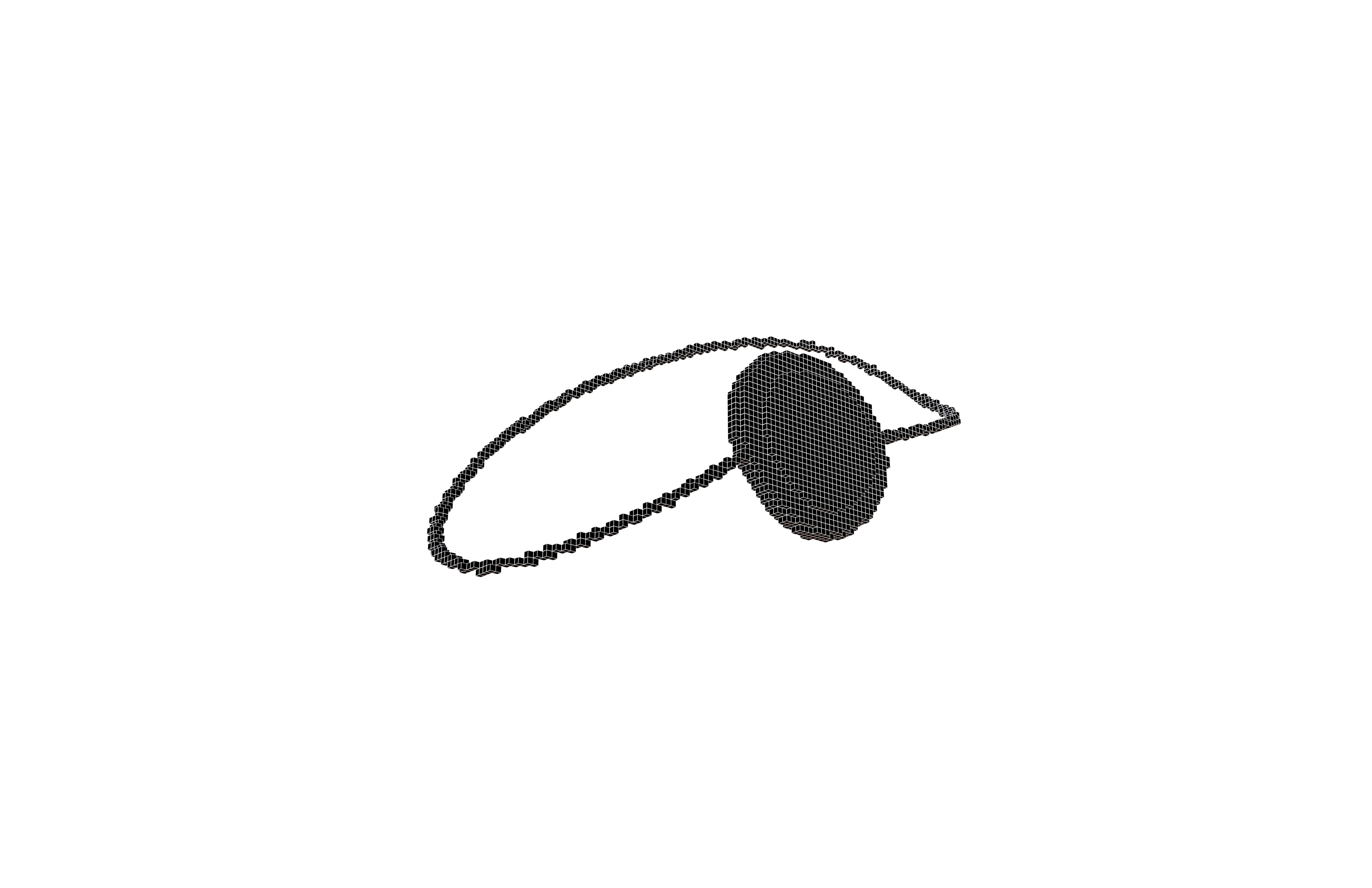 Voxel Eye Patch v1 001 Low-poly 3D model_7