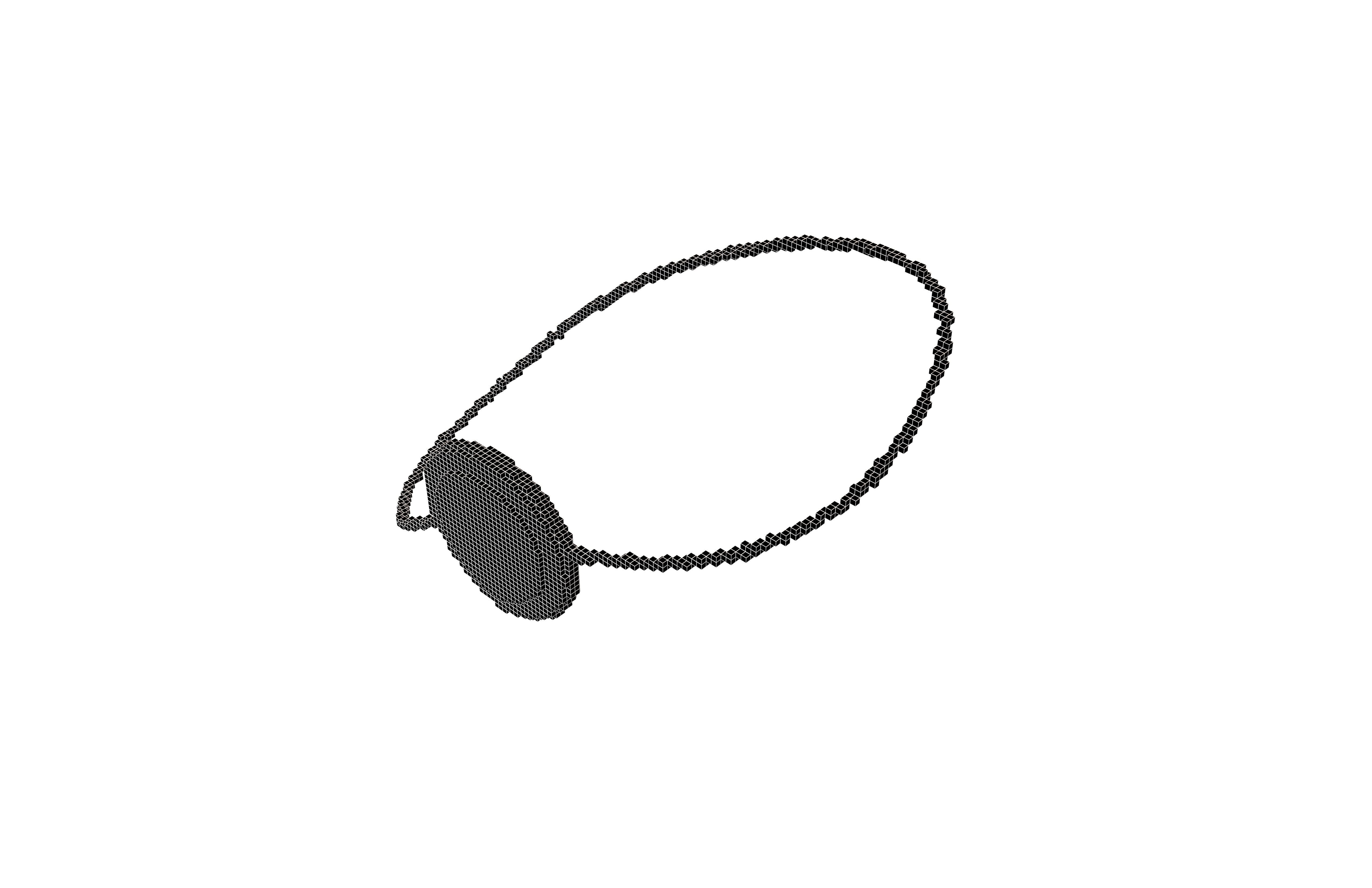 Voxel Eye Patch v1 001 Low-poly 3D model_5