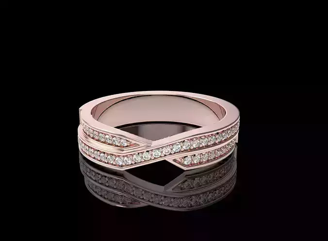  Wedding band by Harry Winston STL ready for printing