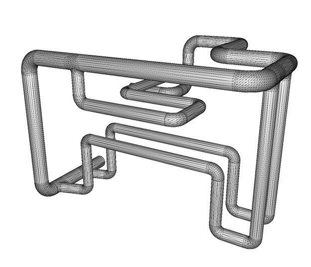 Kids Cartoon Pipe Low-poly 3D model_4