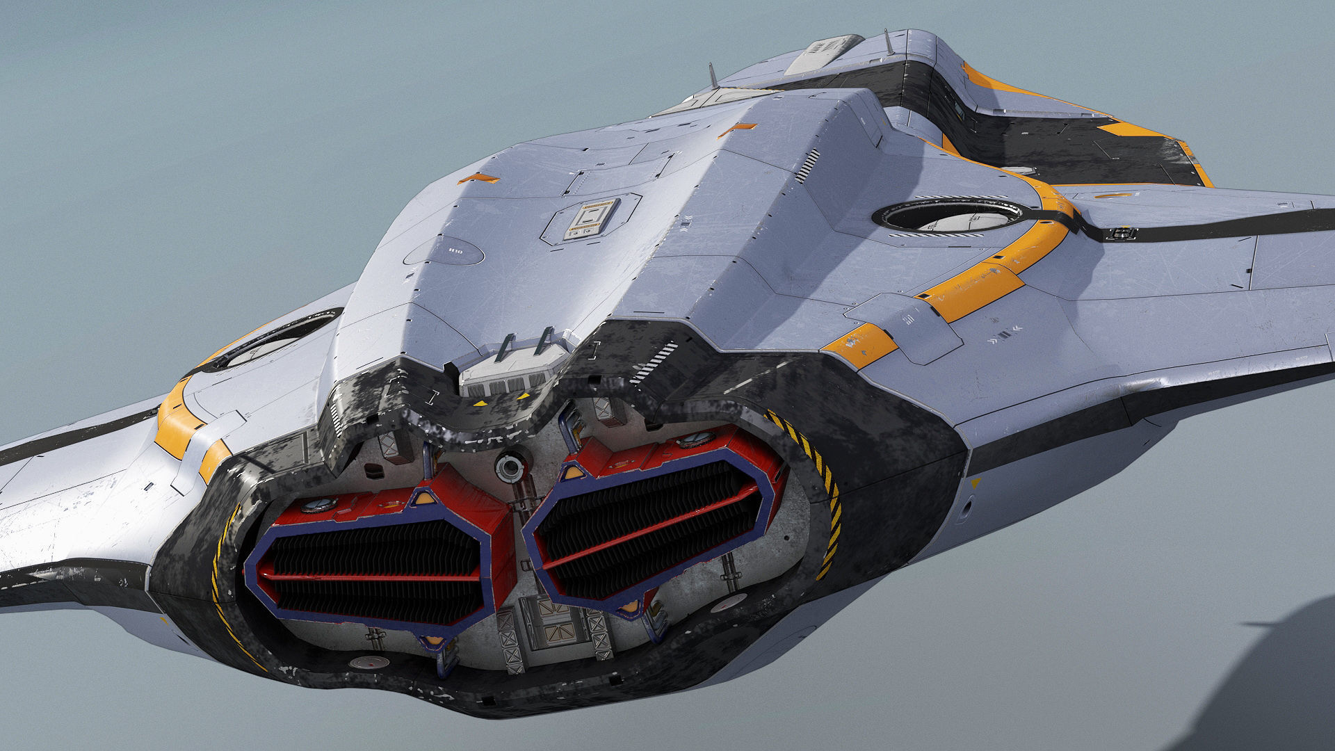 Space Fighter Roxetta Low-poly 3D model_12