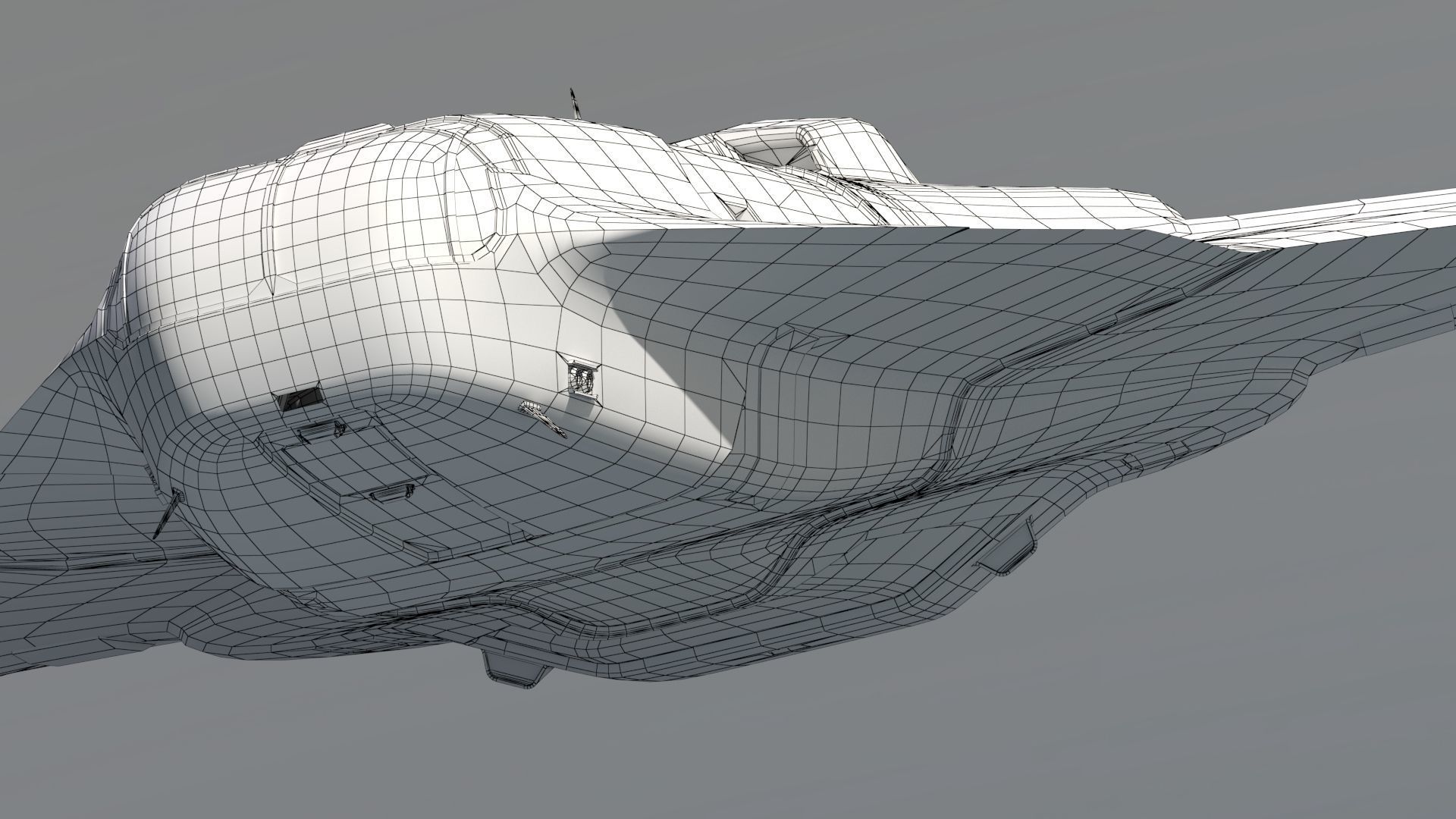 Space Fighter Roxetta Low-poly 3D model_26