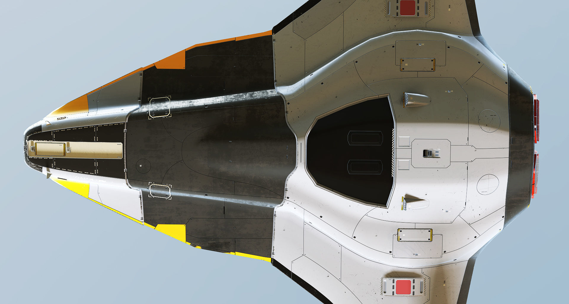 Space Fighter Roxetta Low-poly 3D model_14