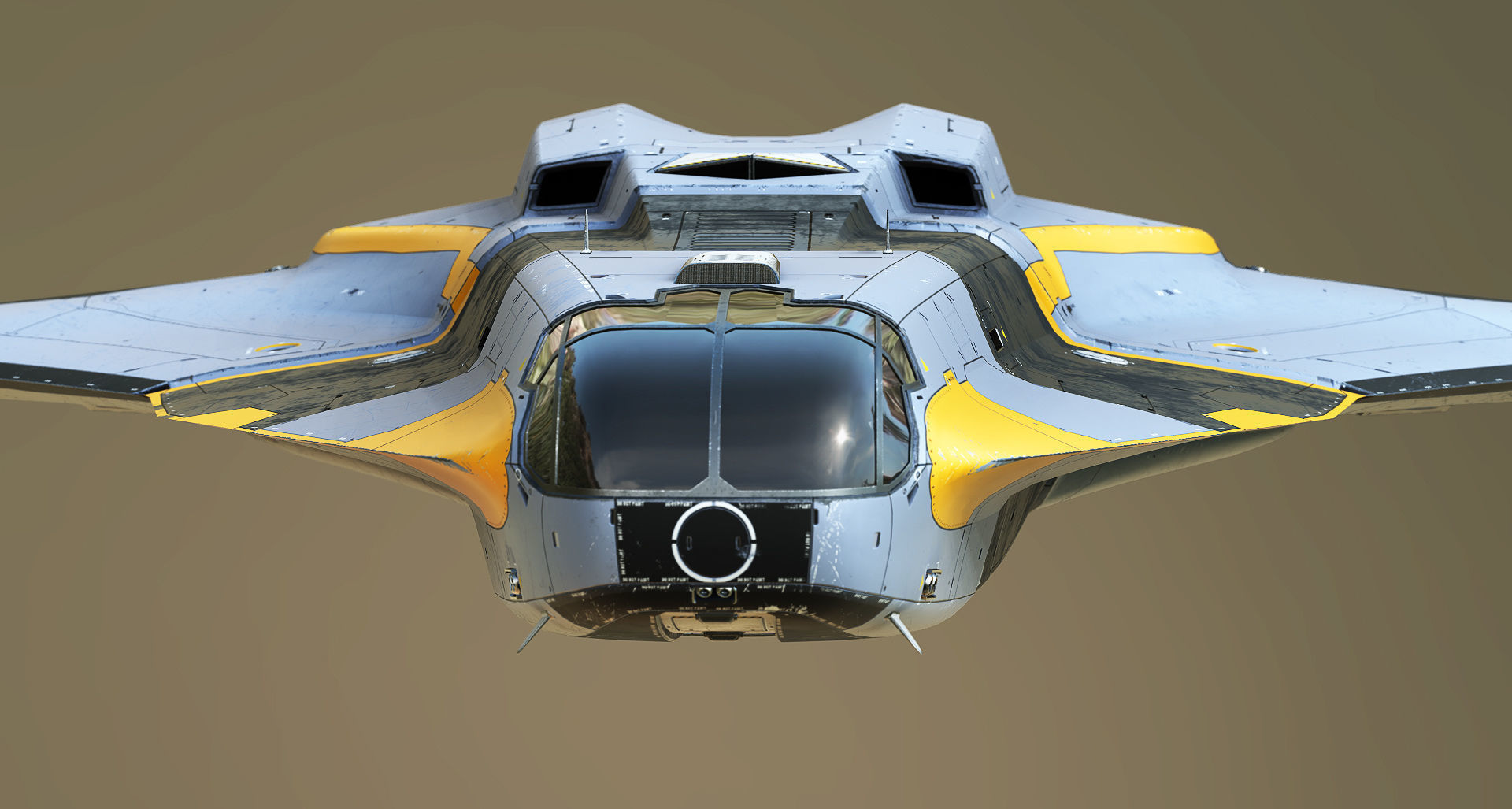 Space Fighter Roxetta Low-poly 3D model_15
