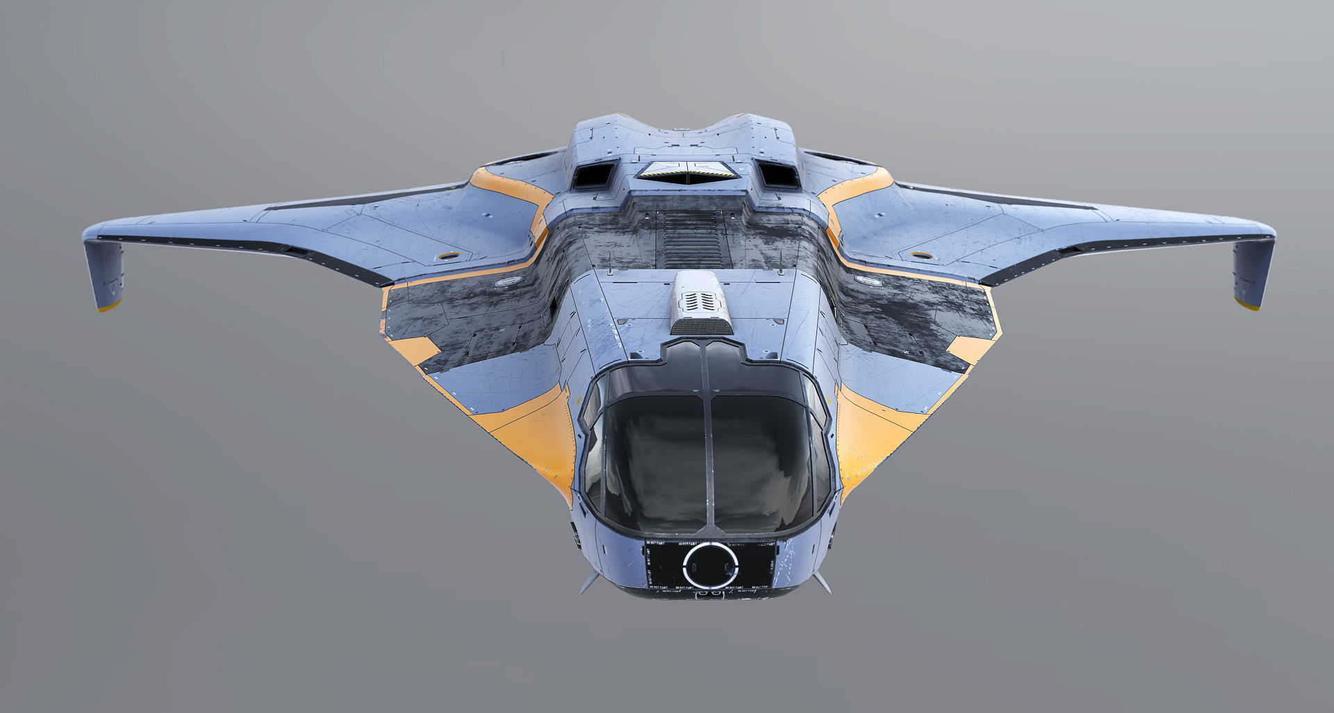 Space Fighter Roxetta Low-poly 3D model_20