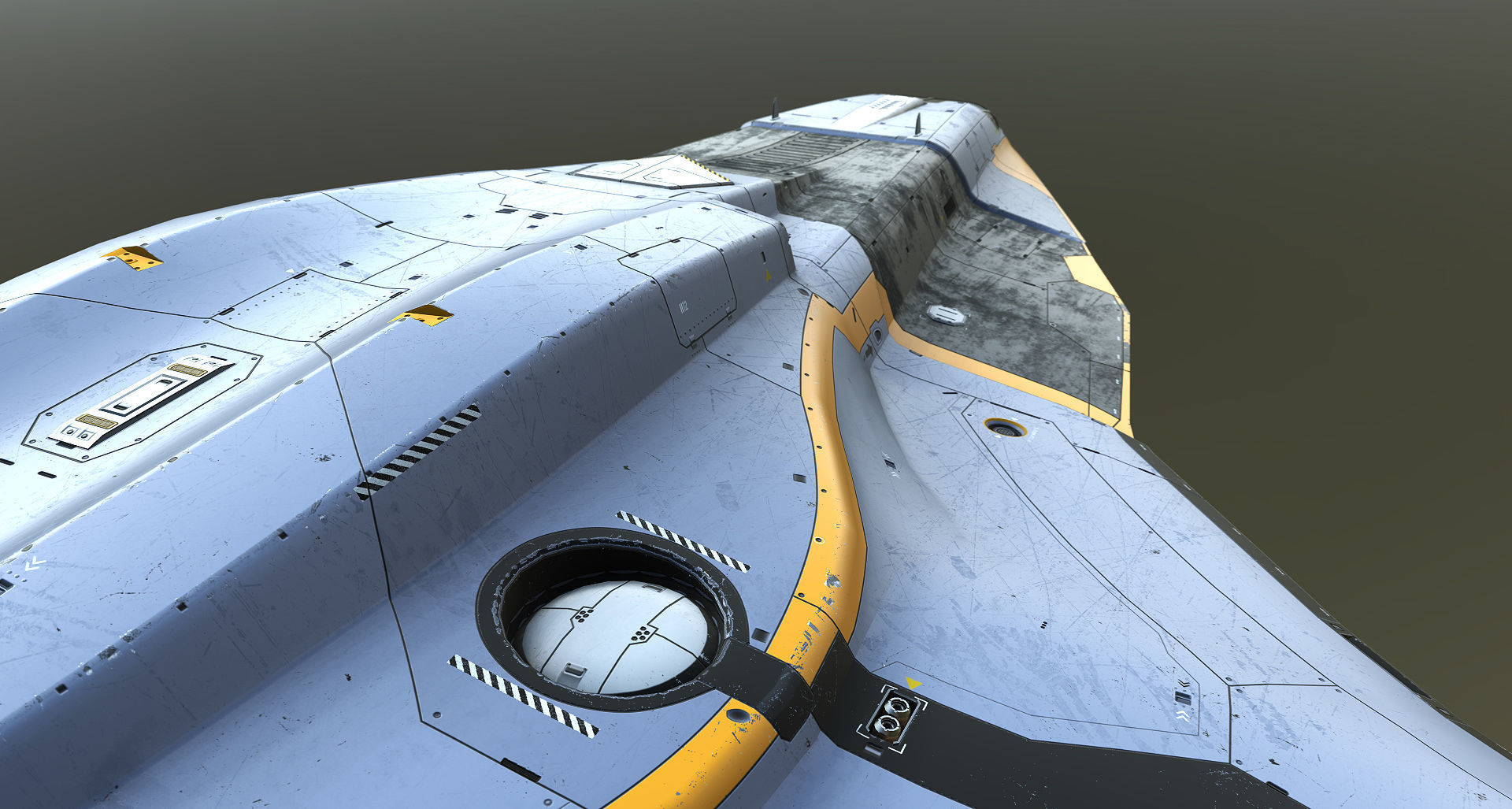 Space Fighter Roxetta Low-poly 3D model_13