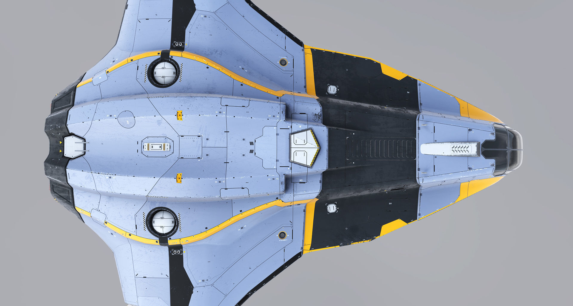 Space Fighter Roxetta Low-poly 3D model_18