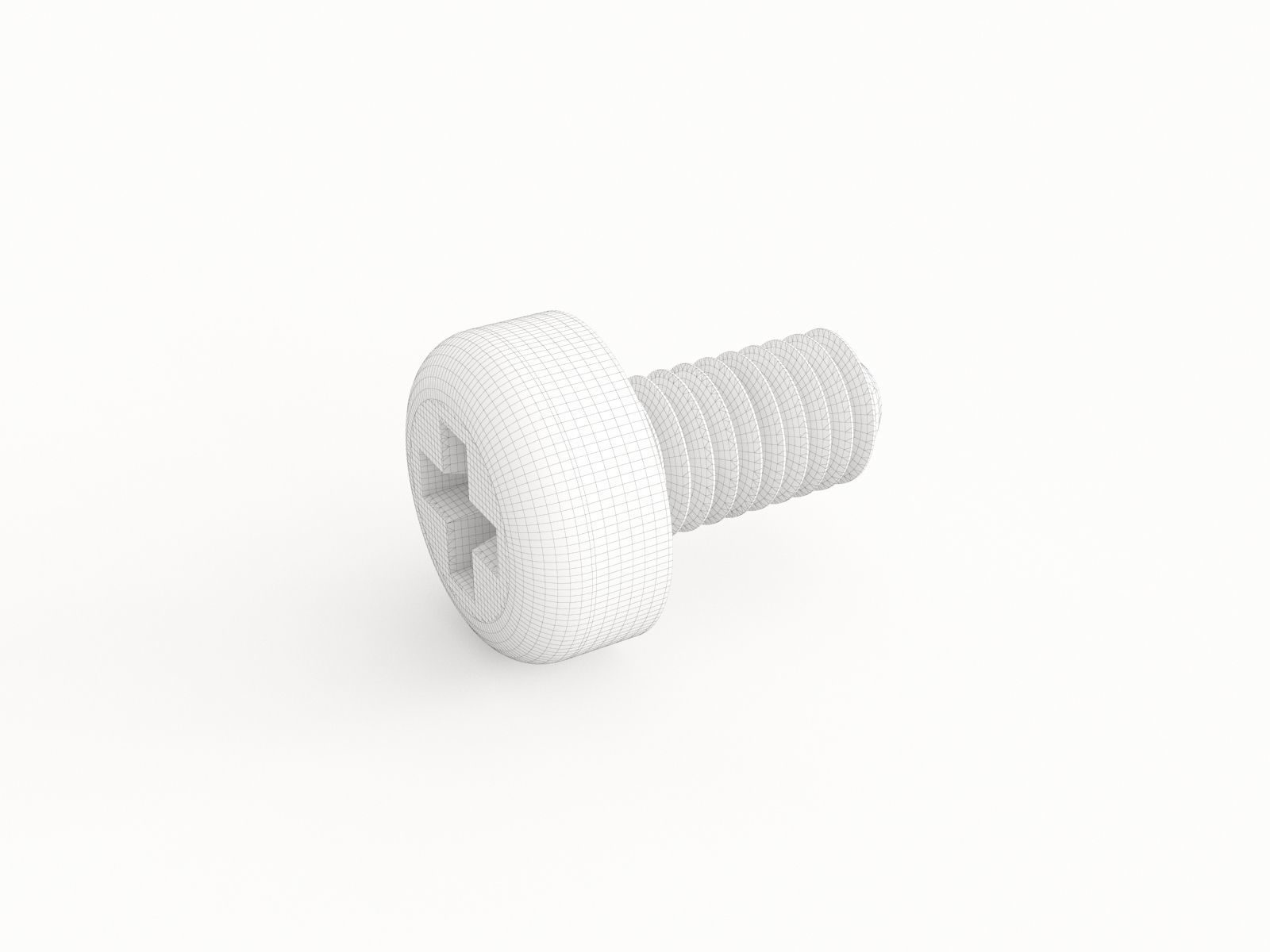 Screw 165 3D model_1