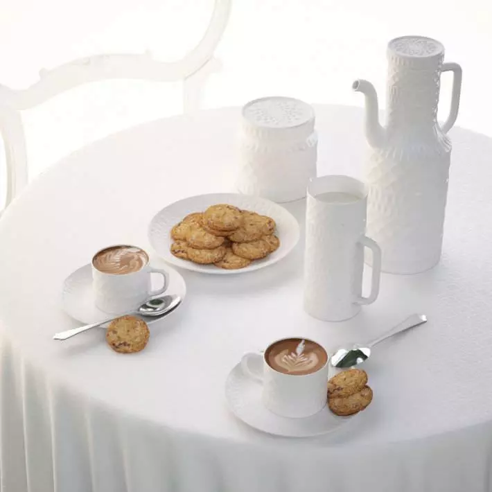 Cookies And Coffee Set 3D model_0