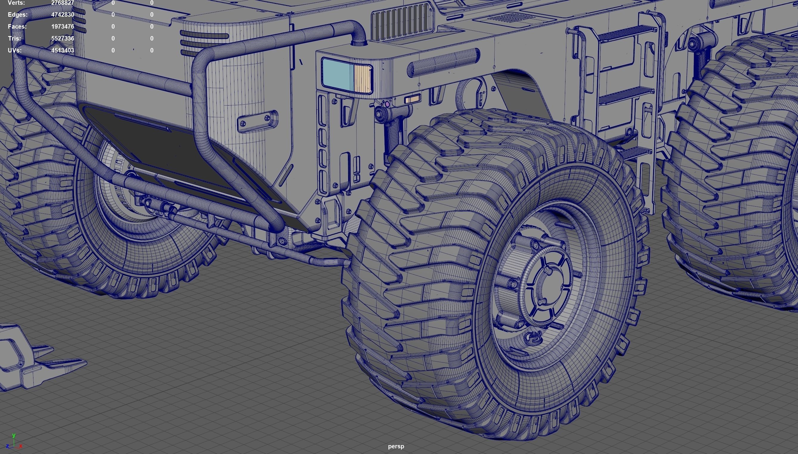 Wheeled Excavator 3D model_19