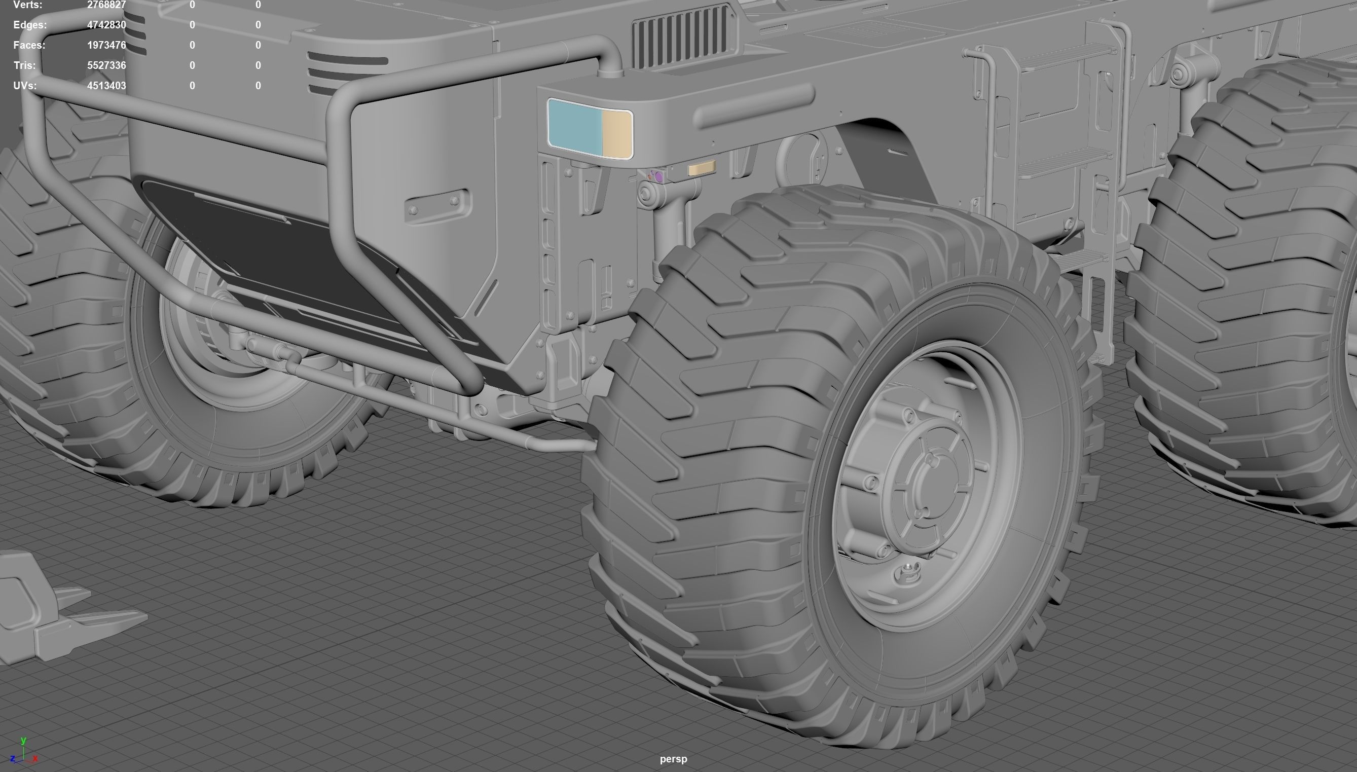 Wheeled Excavator 3D model_18