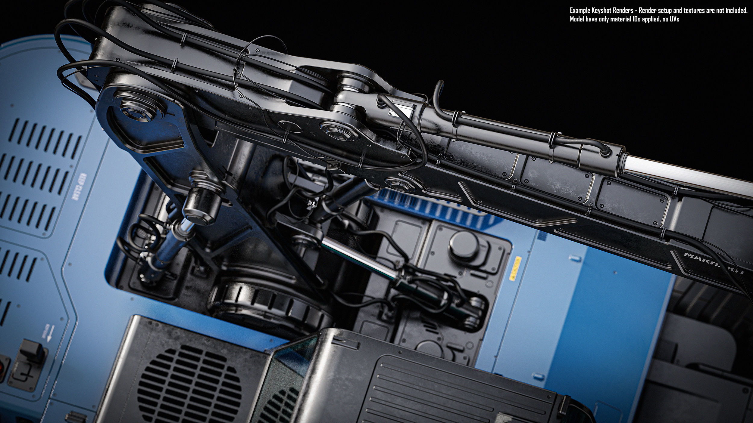 Wheeled Excavator 3D model_13