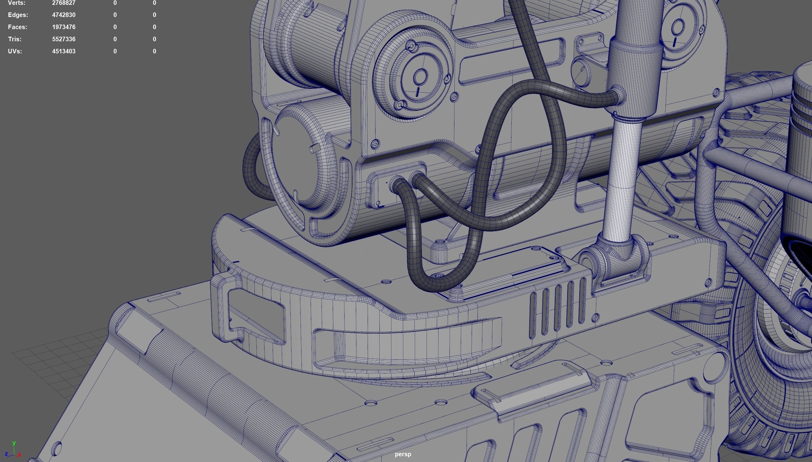 Wheeled Excavator 3D model_21