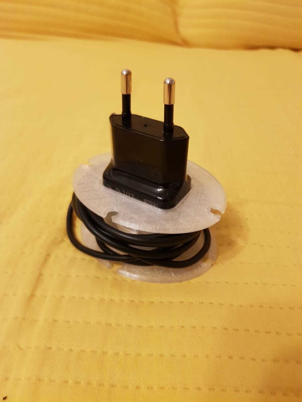 Cableorganizer for phone charger  3D print model_4