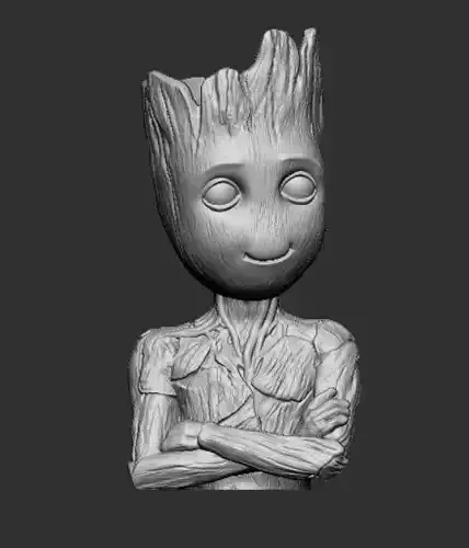 Groot cup with hole in it