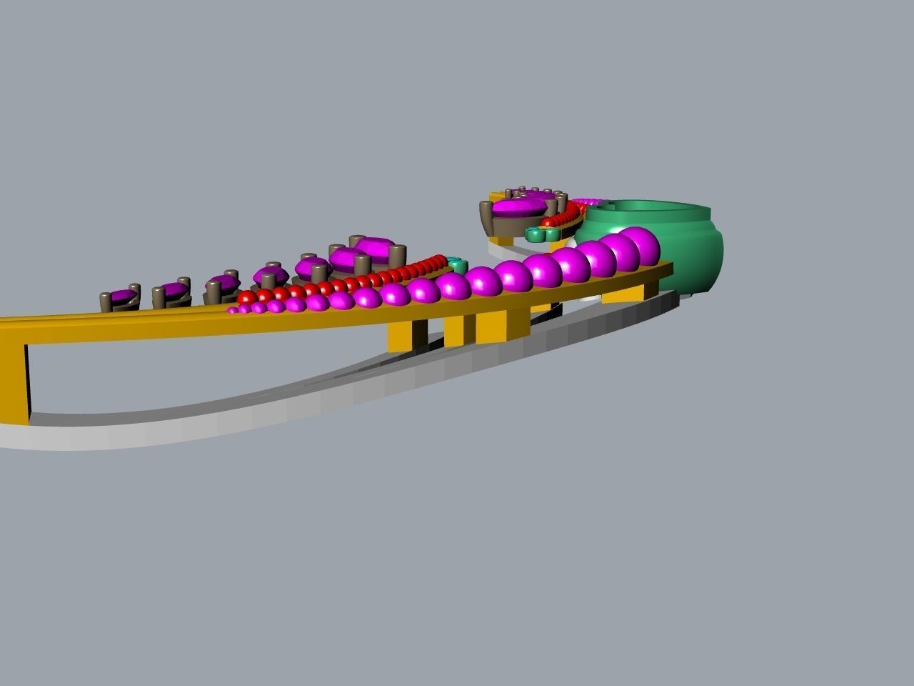 Heart diamond pendant with chain stls verified 3D print model_24