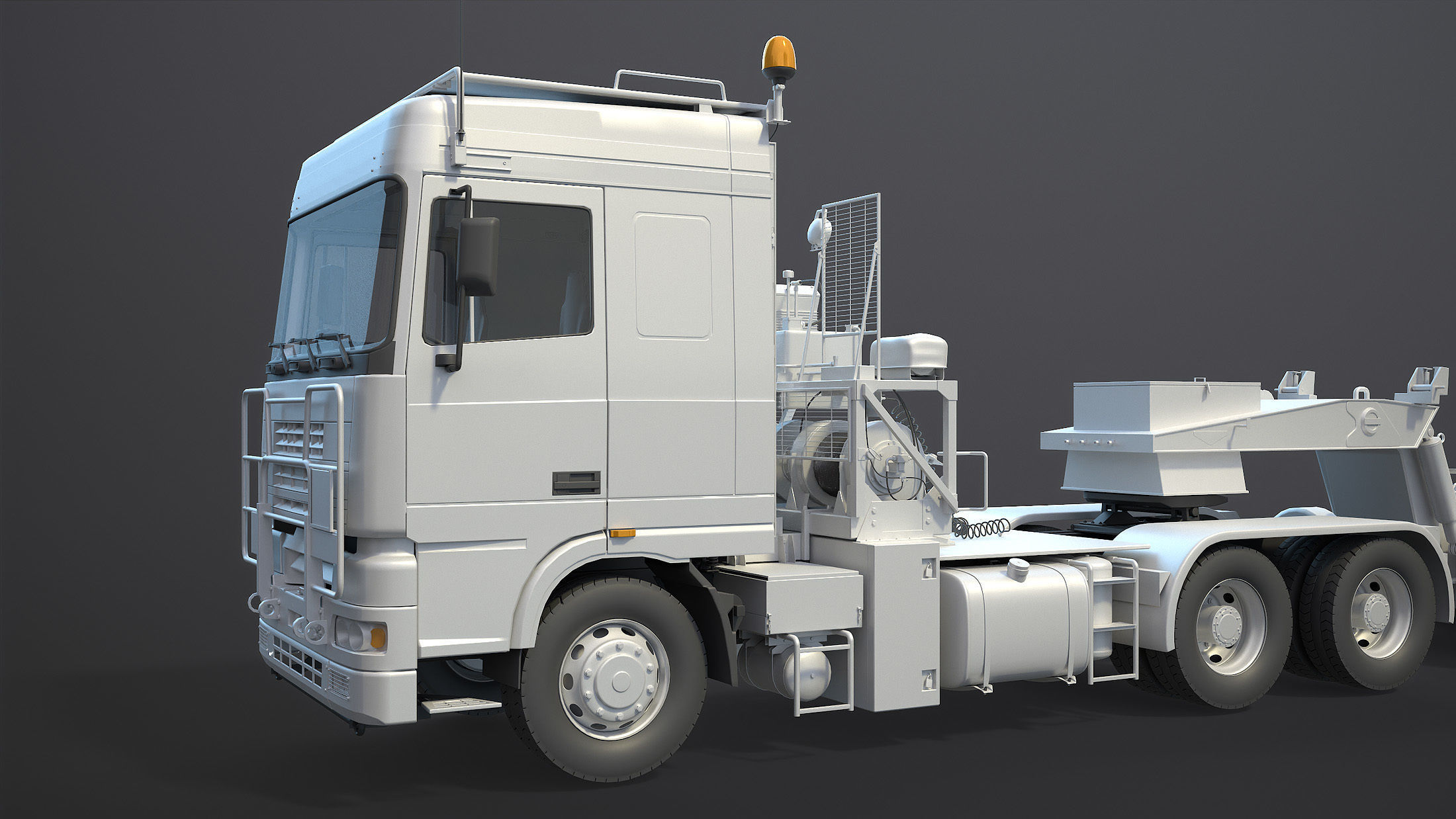 DAF Tropco Tank Transporter Mid-Poly 3D model_2