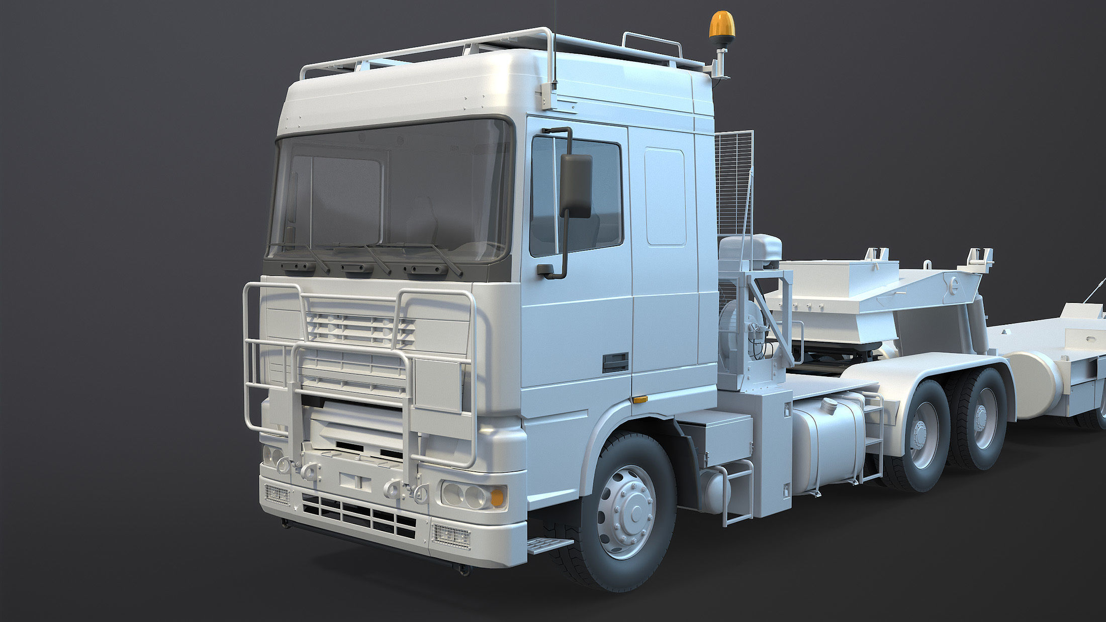 DAF Tropco Tank Transporter Mid-Poly 3D model_1