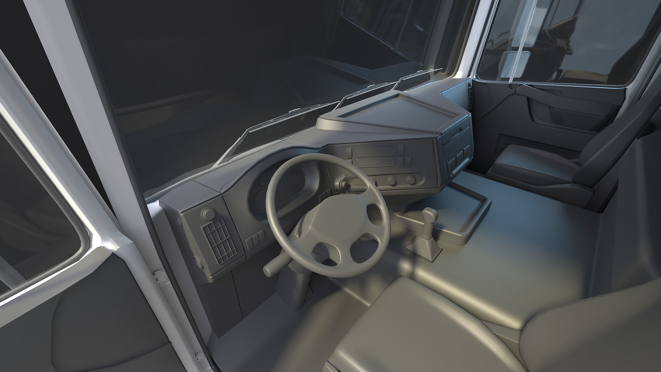 DAF Tropco Tank Transporter Mid-Poly 3D model_12