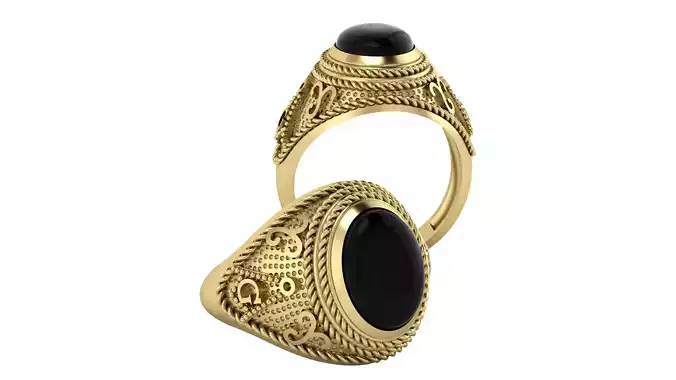 Mens Ring Gold