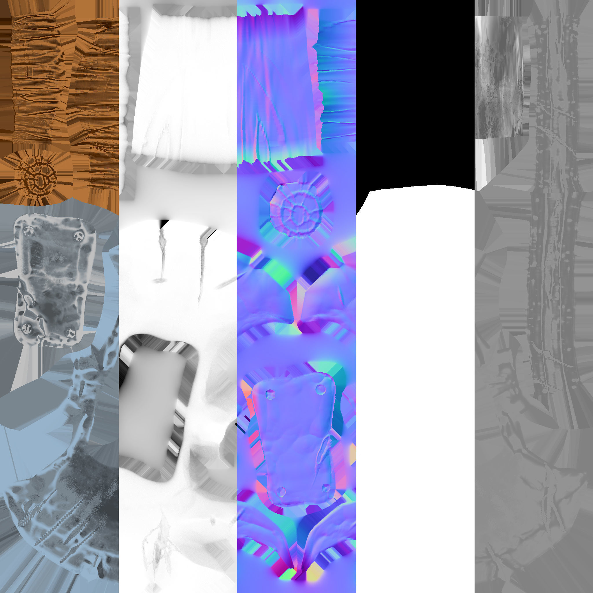 Stylized axe  Low-poly 3D model_4